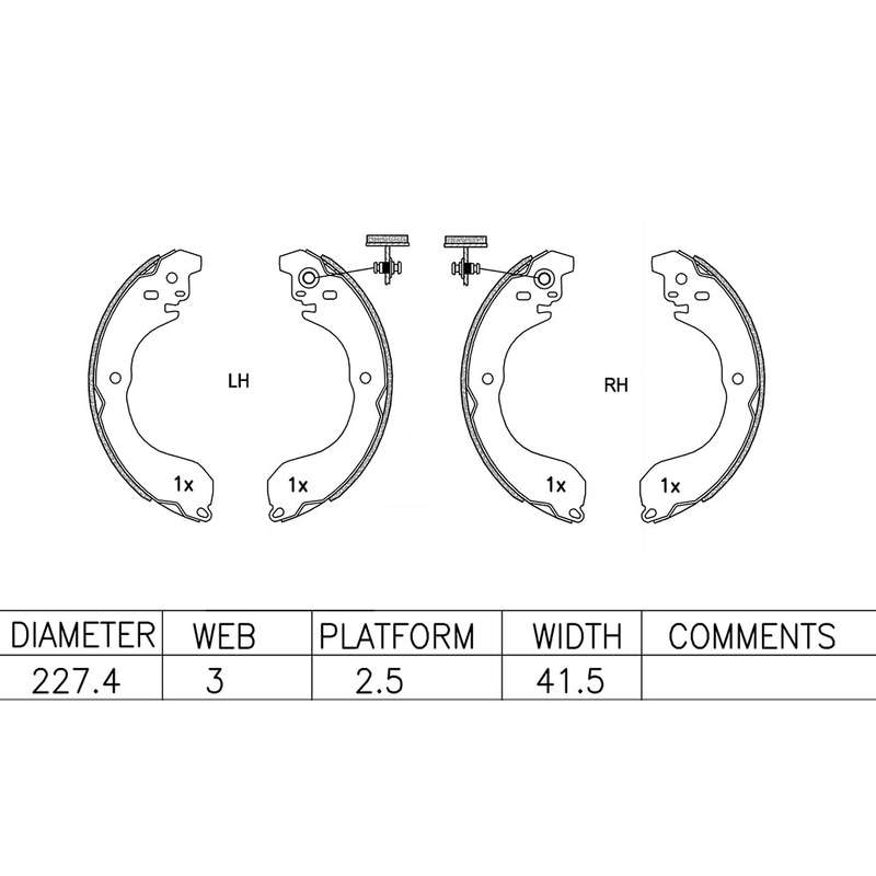 Brake Shoes - Ate1023Bs (Ate)
