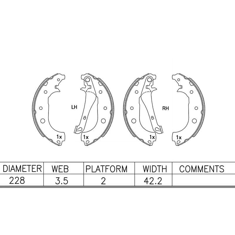 Brake Shoes - Ate1026Bs (Ate)