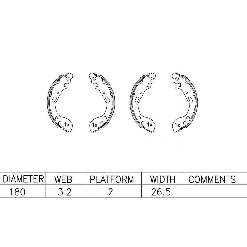 Brake Shoes - Ate1027Bs (Ate)
