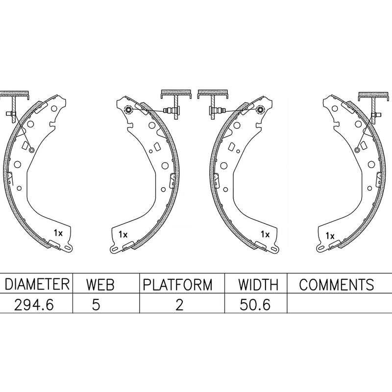Brake Shoes - Ate1031Bs (Ate)