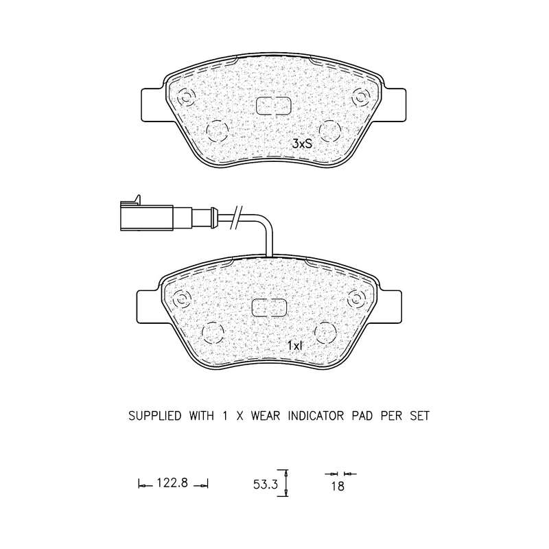 Brake Pad Set - Ate1033 (Ate)
