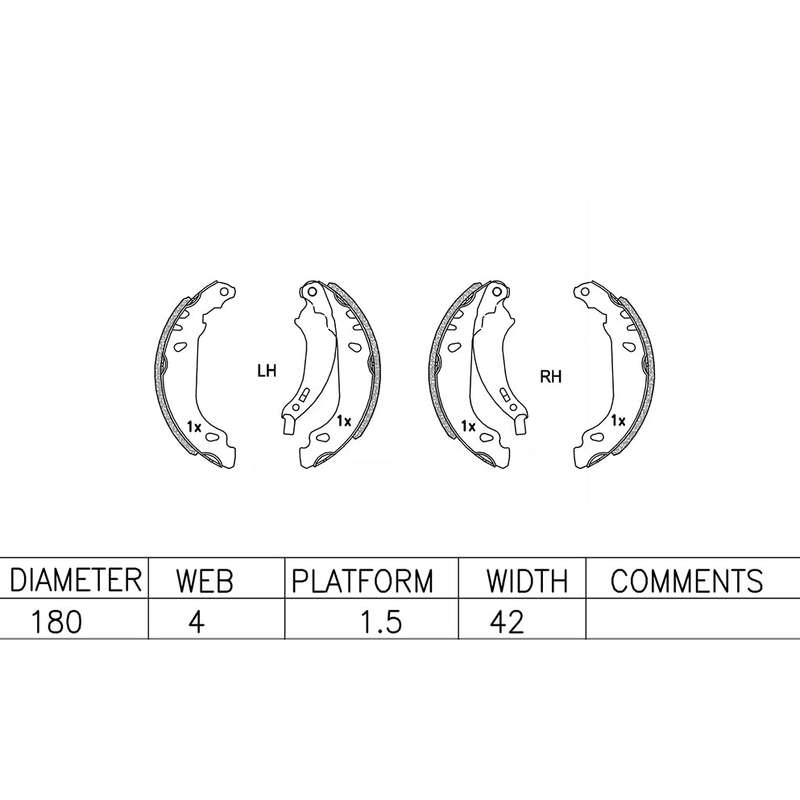 Brake Shoes - Ate1034Bs (Ate)