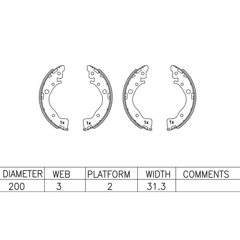 Brake Shoes - Ate1036Bs (Ate)
