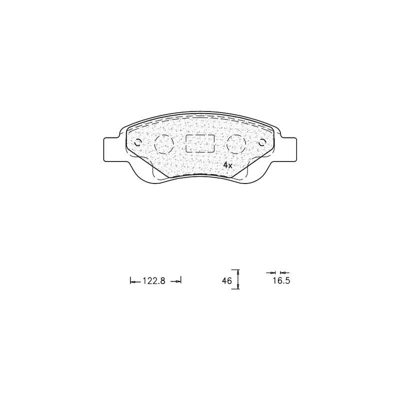 Brake Pad Set - Ate1043 (Ate)