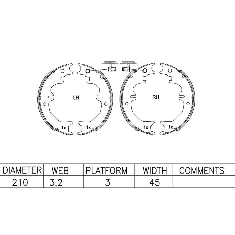 Brake Shoes - Ate1046Hbs (Ate)