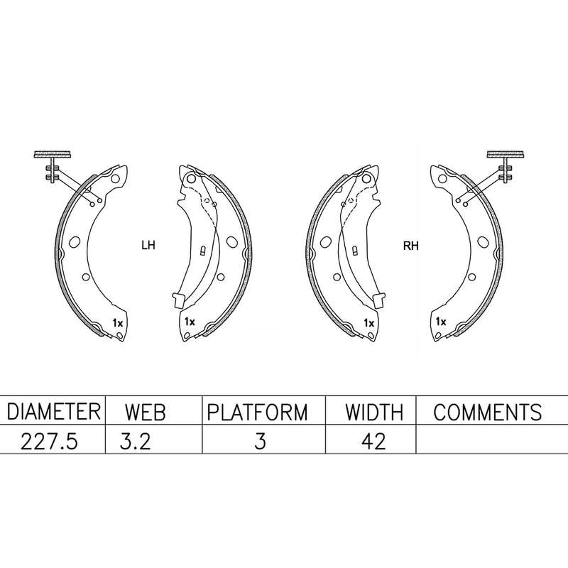 Brake Shoes - Ate1049Bs (Ate)