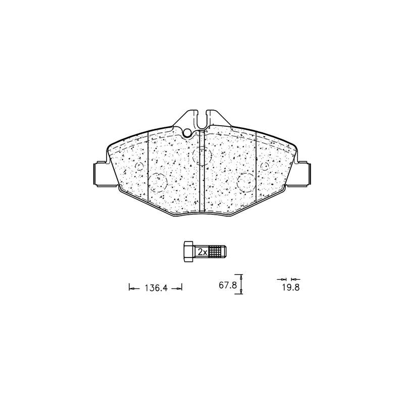 Brake Pad Set - Ate1055 (Ate)