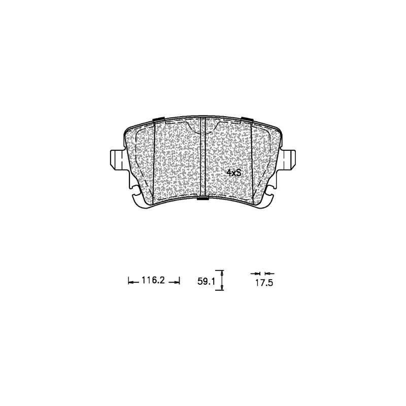 Brake Pad Set - Ate1064 (Ate)
