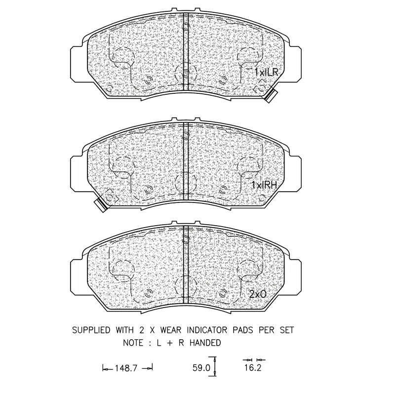 Brake Pad Set - Ate1069 (Ate)