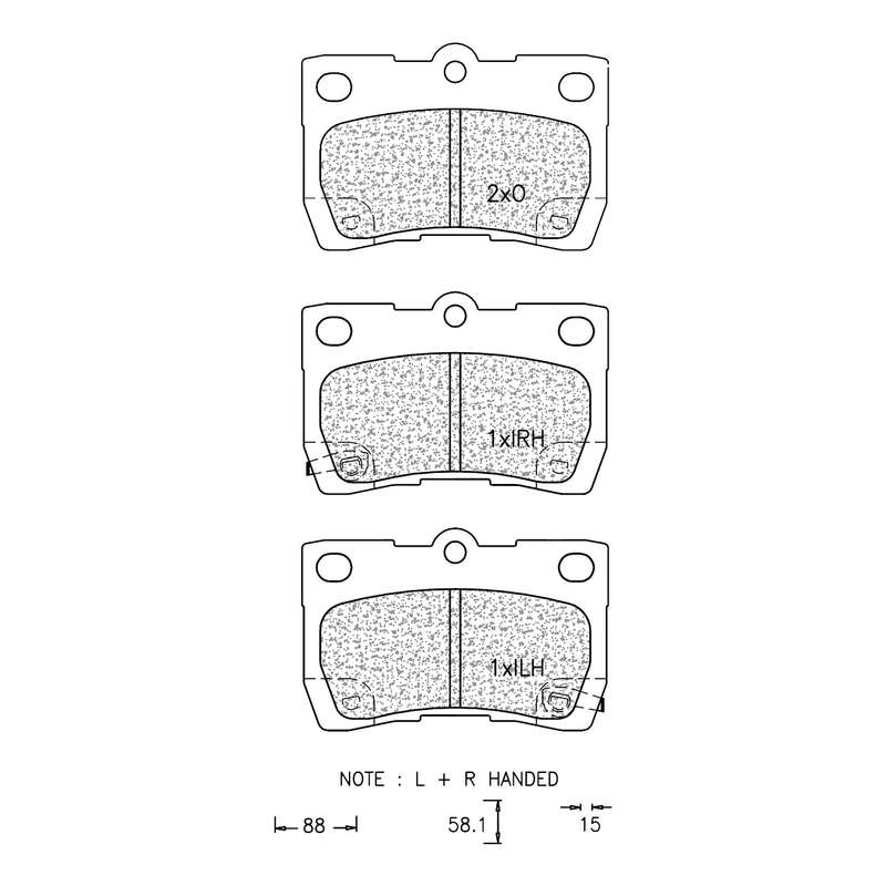 Brake Pad Set - Ate1077 (Ate)