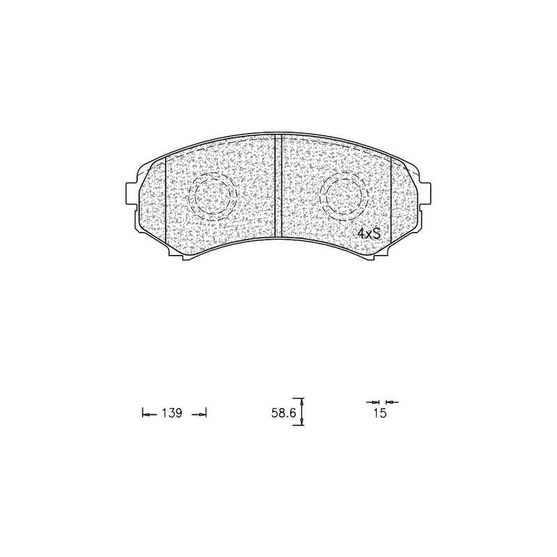 Brake Pad Set - Ate1080 (Ate)