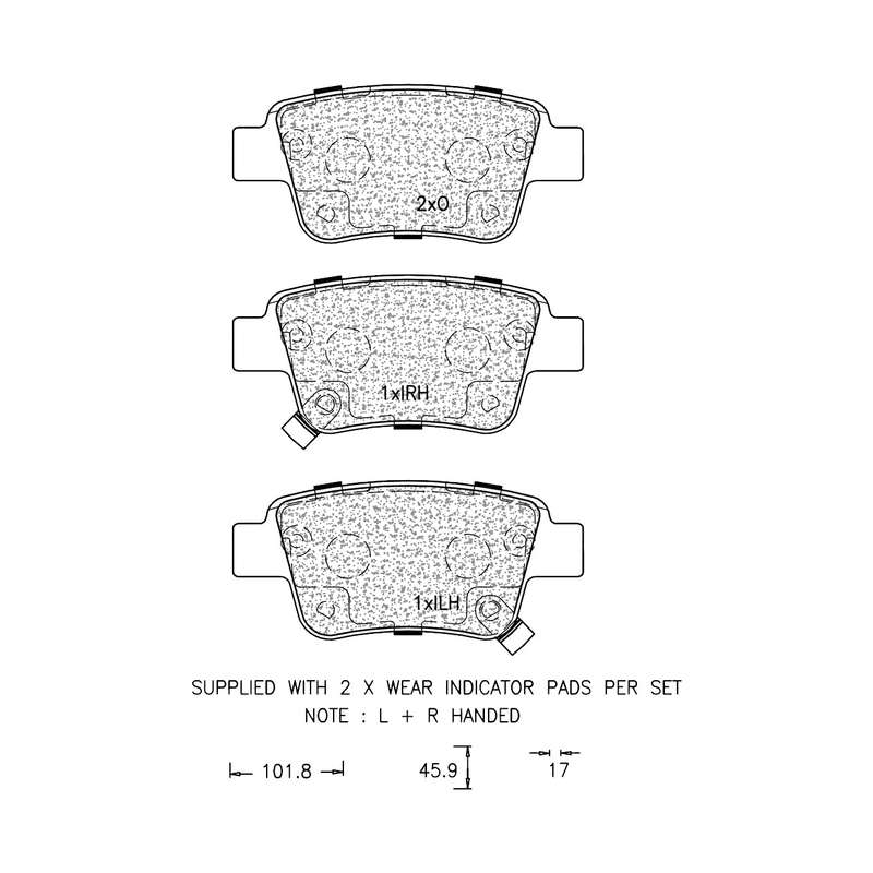 Brake Pad Set - Ate1083 (Ate)