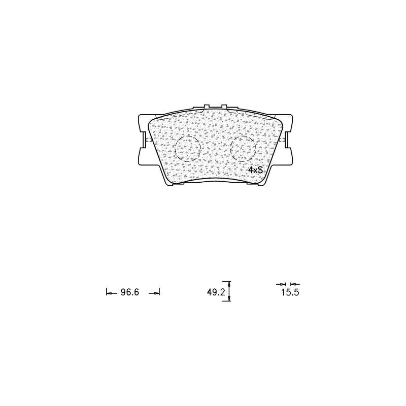 Brake Pad Set - Ate1086 (Ate)