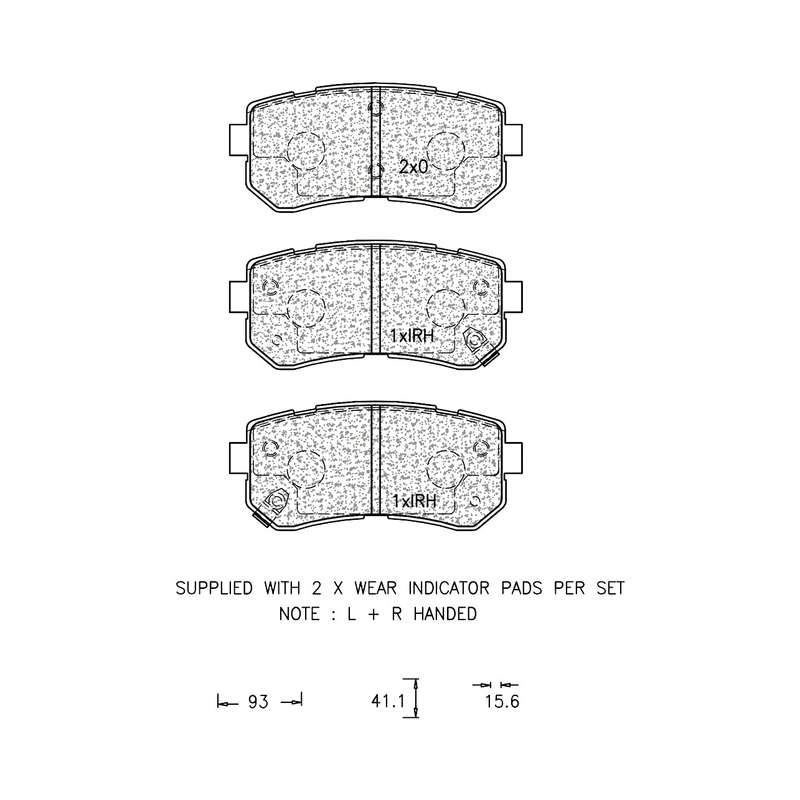 Brake Pad Set - Ate1093 (Ate)