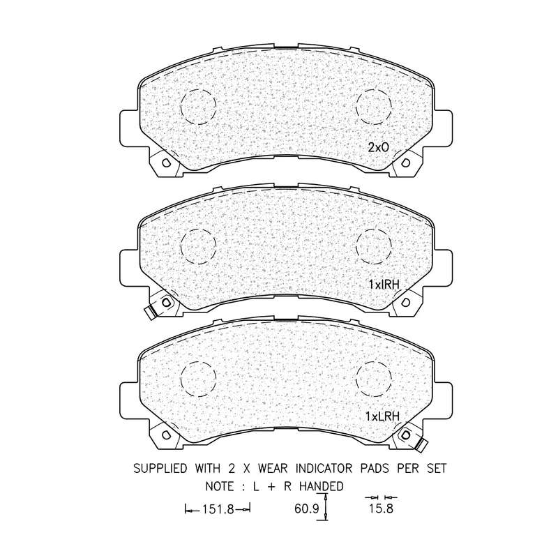 Brake Pad Set - Ate1105 (Ate)