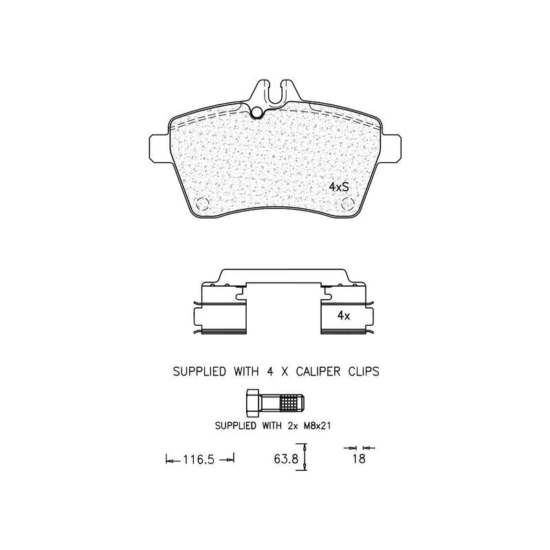 Brake Pad Set - Ate1108 (Ate)