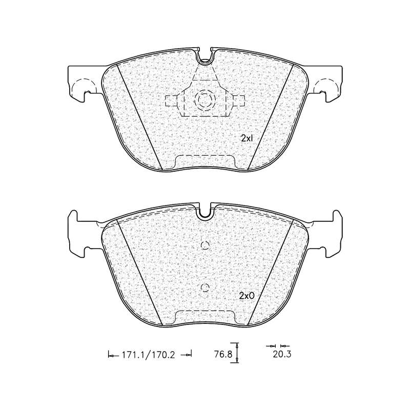 Brake Pad Set - Ate1120 (Ate)