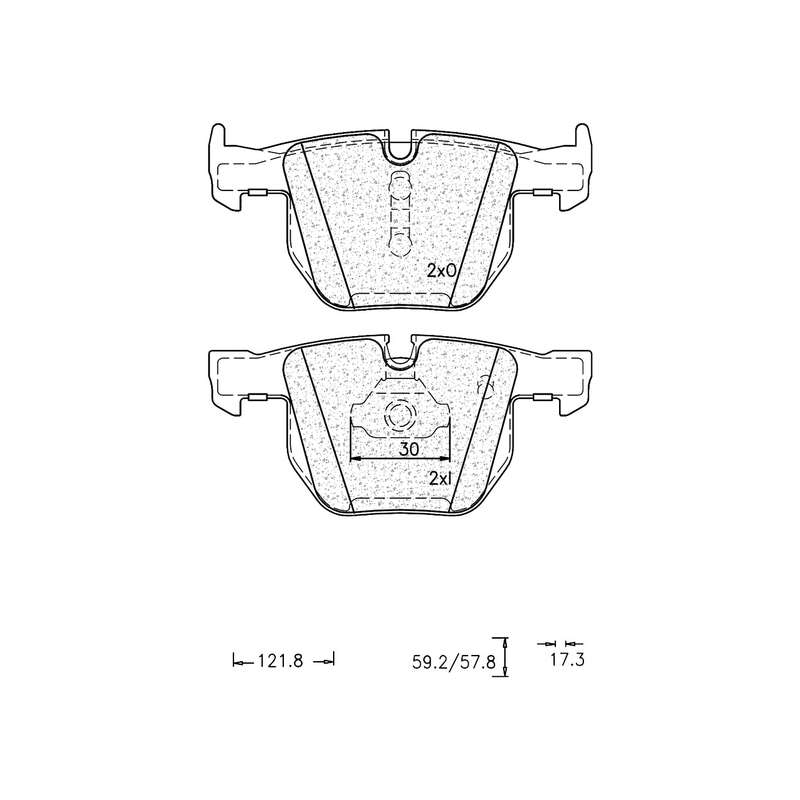 Brake Pad Set - Ate1126 (Ate)