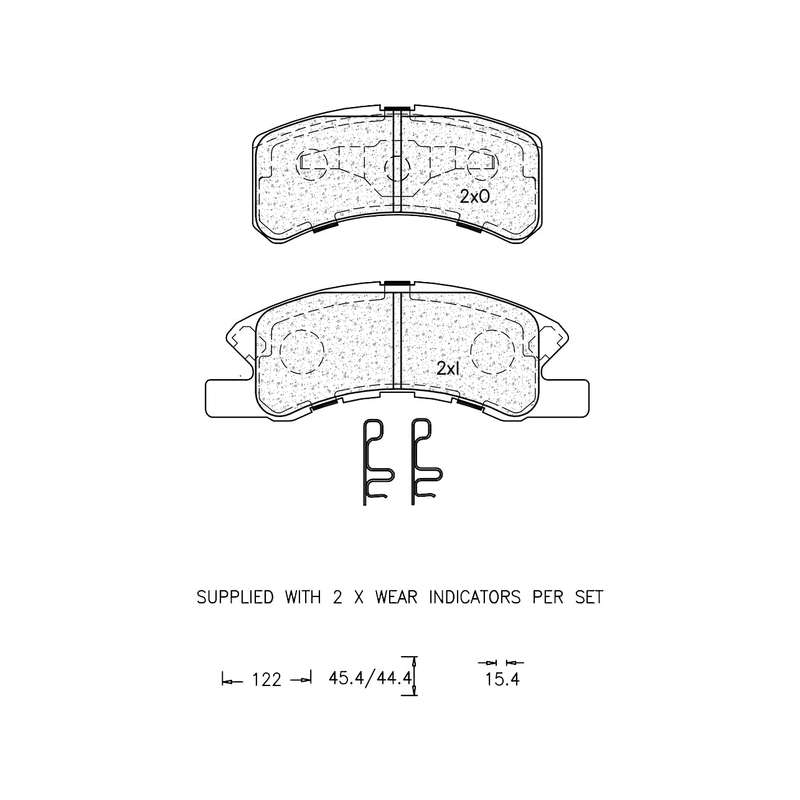 Brake Pad Set - Ate1130 (Ate)