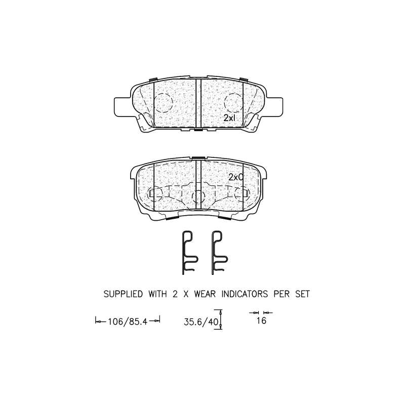 Brake Pad Set - Ate1134 (Ate)