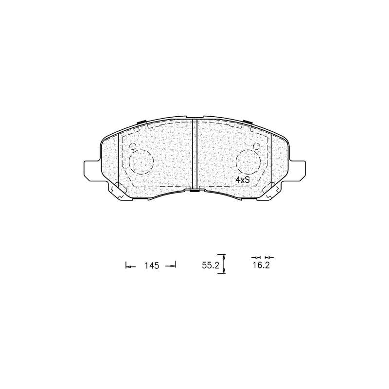 Brake Pad Set - Ate1135 (Ate)