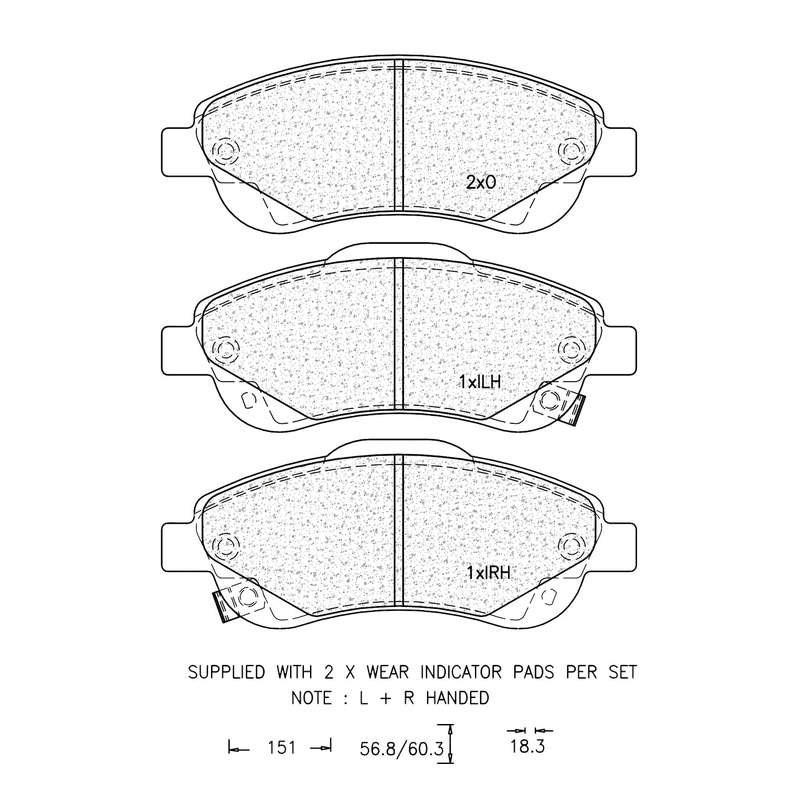 Brake Pad Set - Ate1150 (Ate)