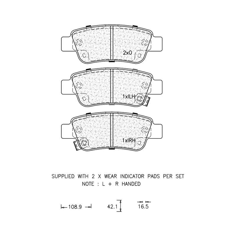 Brake Pad Set - Ate1151 (Ate)