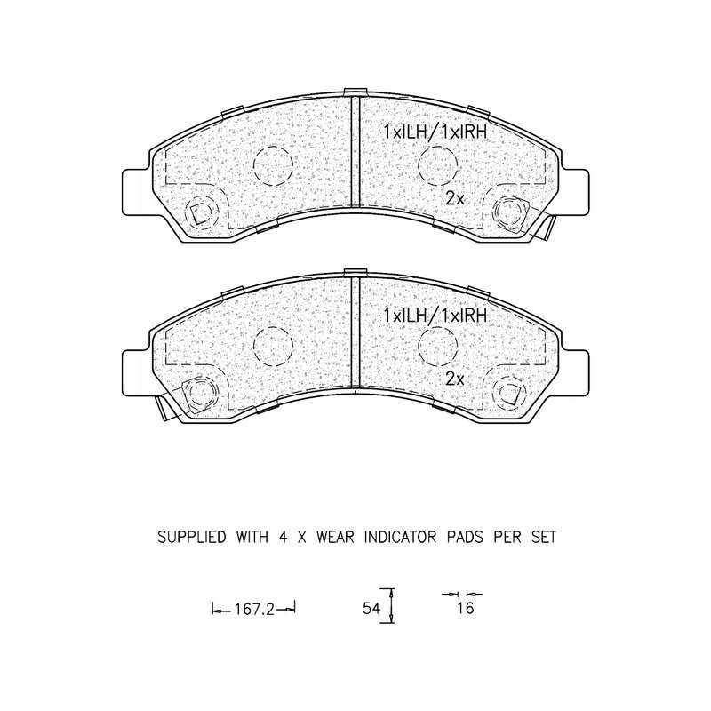Brake Pad Set - Ate1210 (Ate)