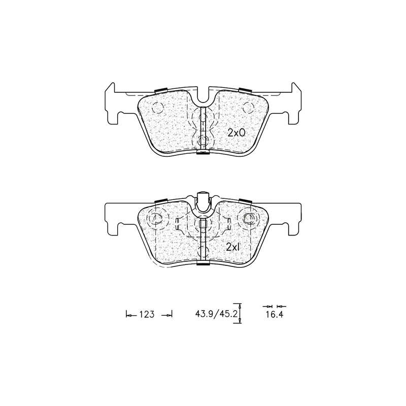 Brake Pad Set - Ate1224 (Ate)