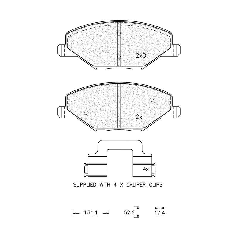 Brake Pad Set - Ate1232 (Ate)