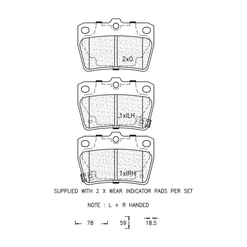 Brake Pad Set - Ate1234 (Ate)