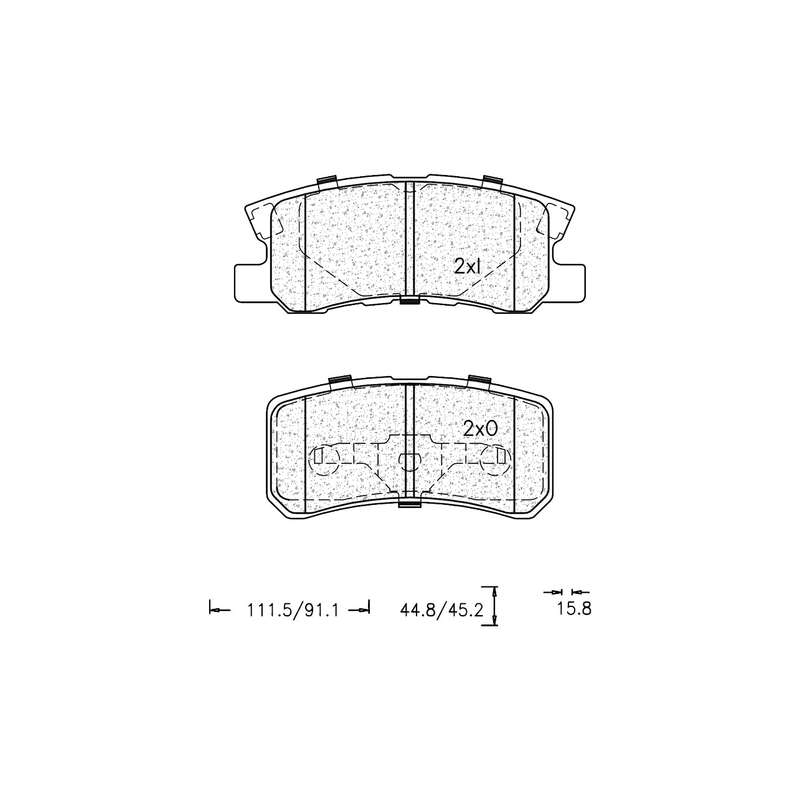Brake Pad Set - Ate1237 (Ate)