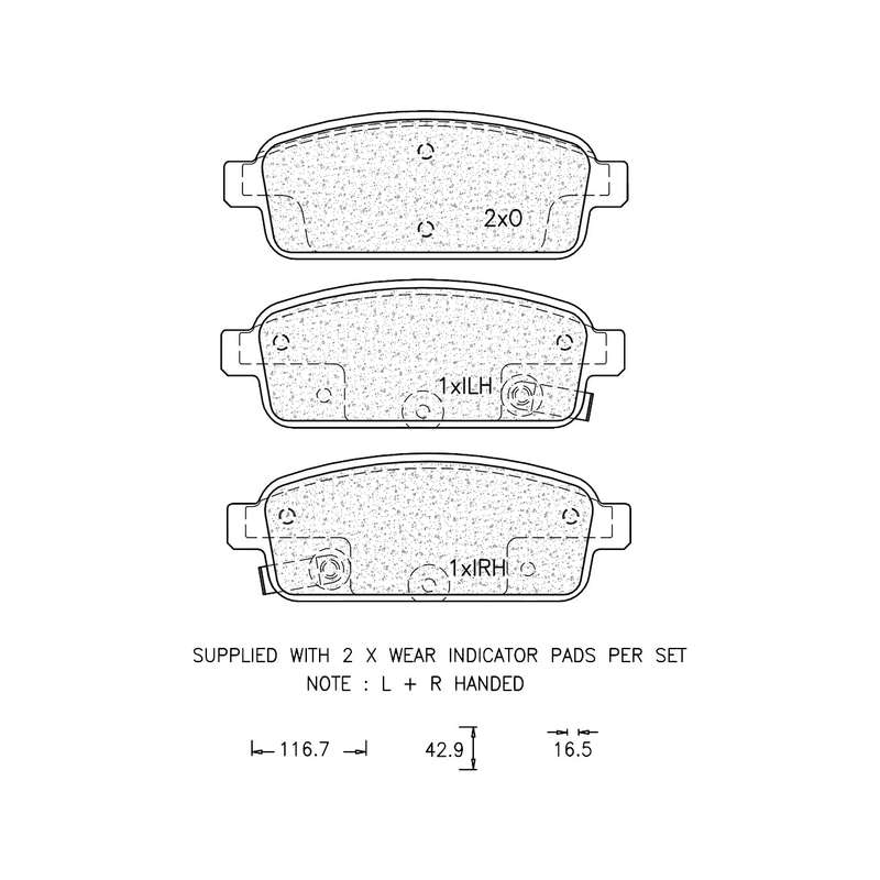 Brake Pad Set - Ate1240 (Ate)