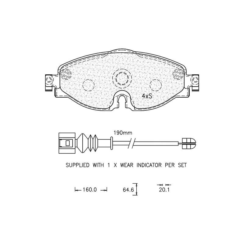 Brake Pad Set - Ate1244 (Ate)