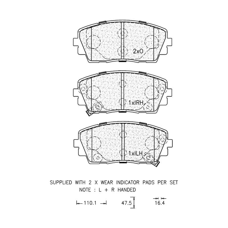 Brake Pad Set - Ate1246 (Ate)