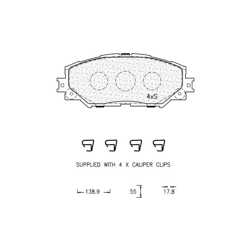 Brake Pad Set - Ate1247 (Ate)