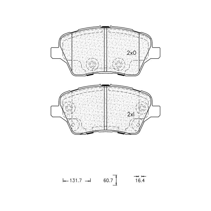 Brake Pad Set - Ate1253 (Ate)