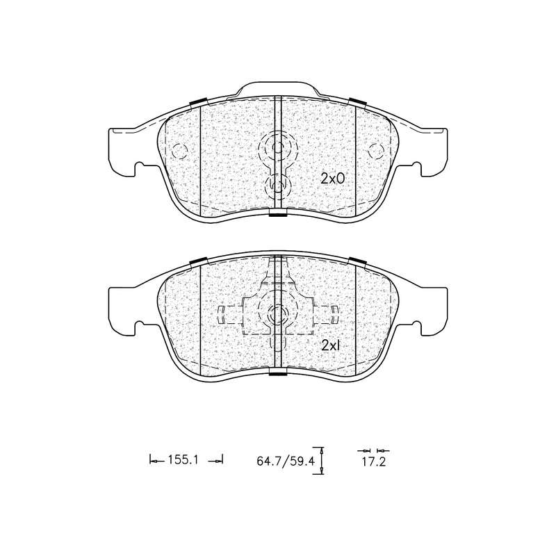 Brake Pad Set - Ate1255 (Ate)