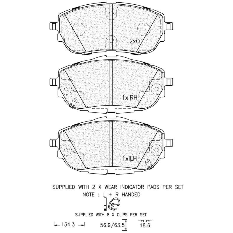 Brake Pad Set - Ate1256 (Ate)