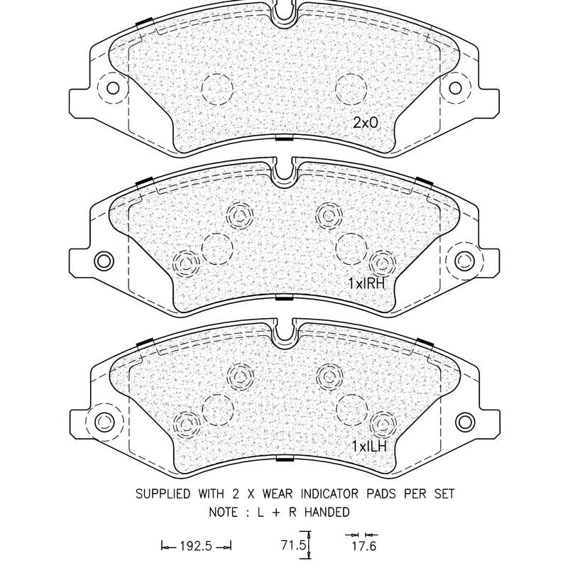 Brake Pad Set - Ate1260 (Ate)