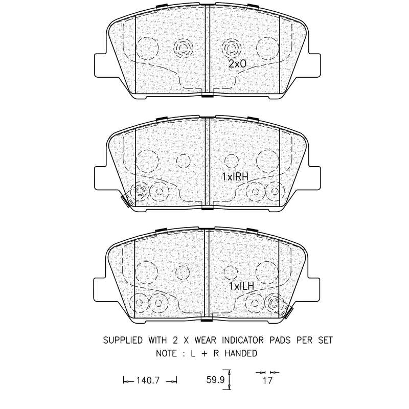 Brake Pad Set - Ate1262 (Ate)