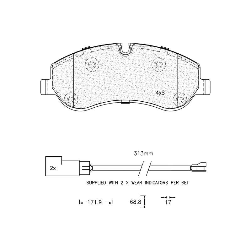Brake Pad Set - Ate1270 (Ate)