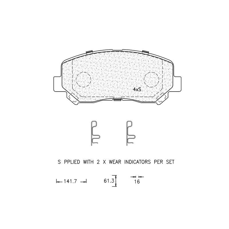 Brake Pad Set - Ate1273 (Ate)