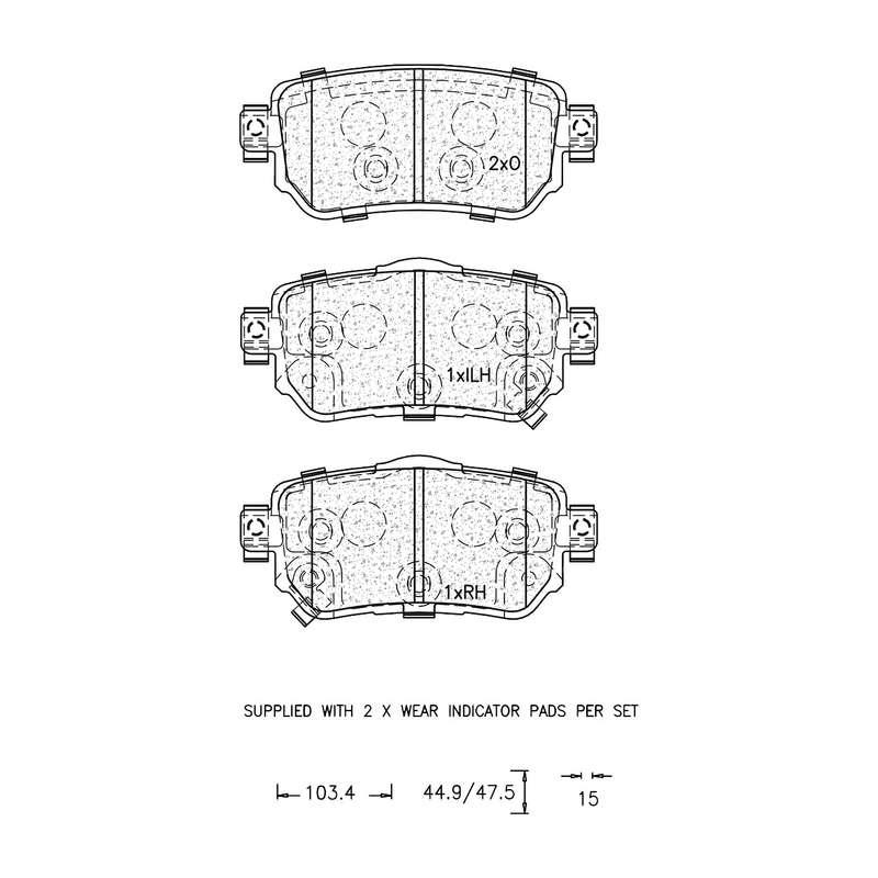 Brake Pad Set - Ate1274 (Ate)