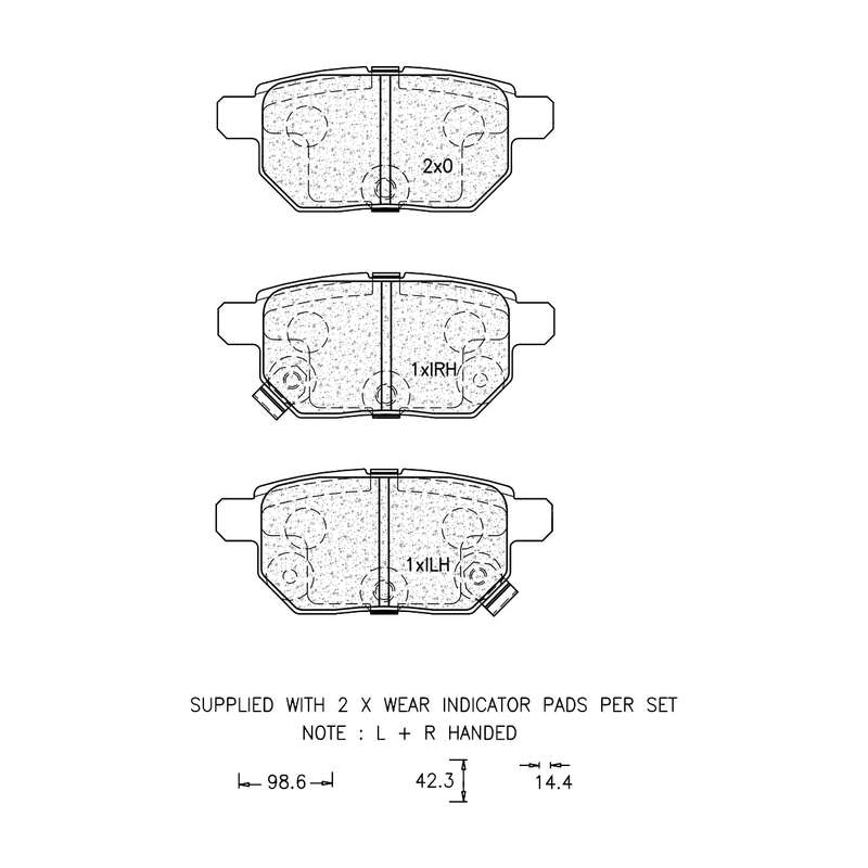 Brake Pad Set - Ate1285 (Ate)