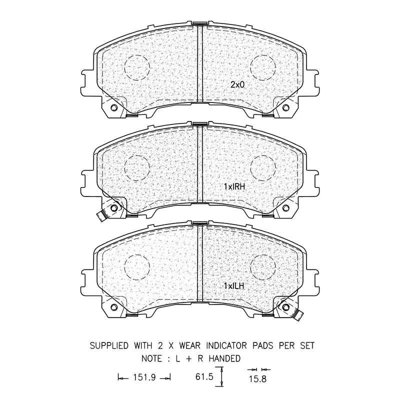 Brake Pad Set - Ate1288 (Ate)
