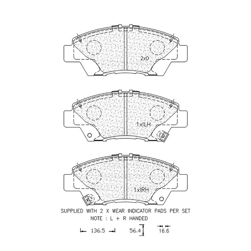 Brake Pad Set - Ate1300 (Ate)