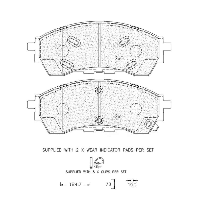 Brake Pad Set - Ate1312 (Ate)