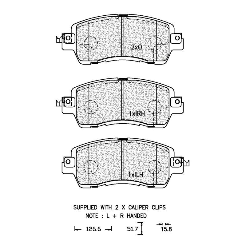 Brake Pad Set - Ate1316 (Ate)