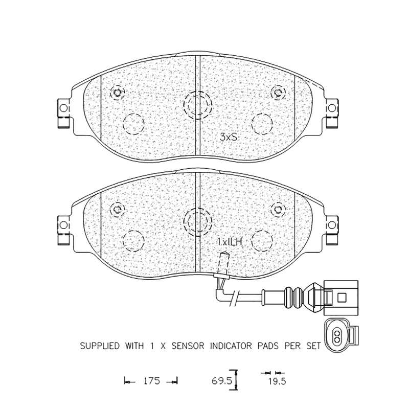 Brake Pad Set - Ate1331 (Ate)